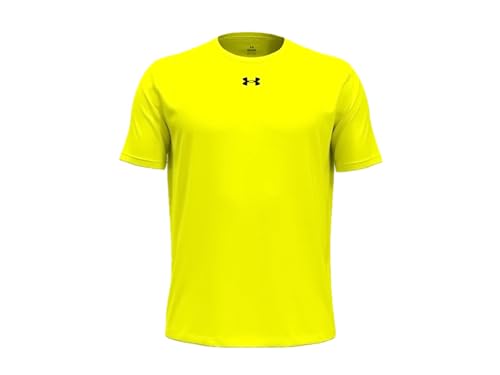 Under Armour Herren Team Tech Loose Cardinal Kurzarm Shirt, Hohe Sichtbarkeit Gelb-Schwarz, Klein von Under Armour