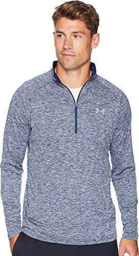 Tech 2.0 1/2 Zip Herren Up T-Shirt, Academy Blue (409) / Stahl, Large Hoch von Under Armour