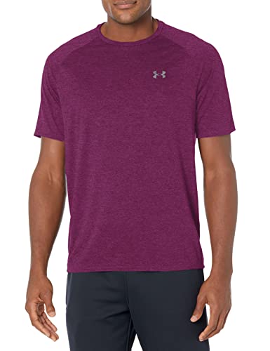 Under Armour Herren Tech 2.0 Kurzarm T-Shirt, (572) Purple Stone / Schwarz, XXL von Under Armour