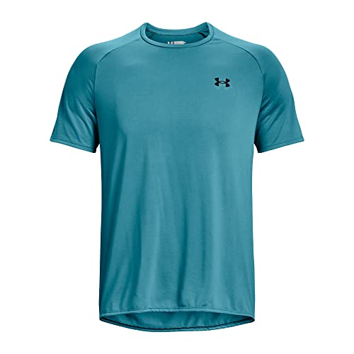 Under Armour Herren Tech 2.0 Kurzarm T-Shirt, Gletscher Blau (433)/Schwarz, S von Under Armour