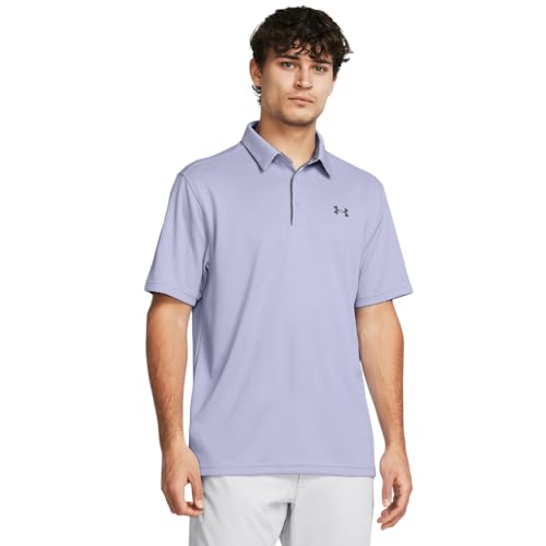 Under Armour Herren Tech Golf Polo Hemd, (539) Celeste/Pitch Gray, XL von Under Armour