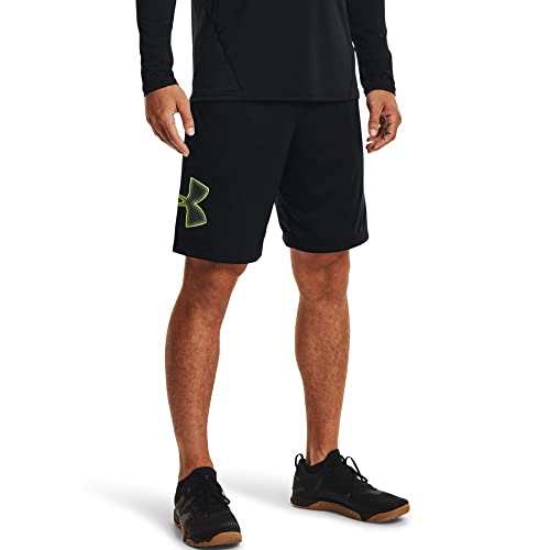 Under Armour Herren Tech Graphic Shorts, Schwarz (008)/High-Vis-Gelb, Large von Under Armour