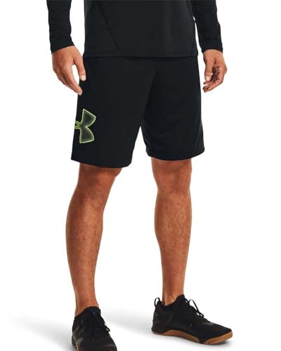 Under Armour Herren Tech Graphic Shorts, Schwarz (008)/High-vis-gelb, X-Large von Under Armour