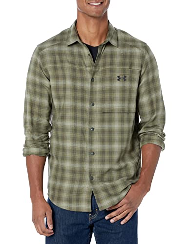 Under Armour Herren Tradesman Flex Flanell Button-Down Wanderhemd, (310) Barock grün/schwarz, Small von Under Armour