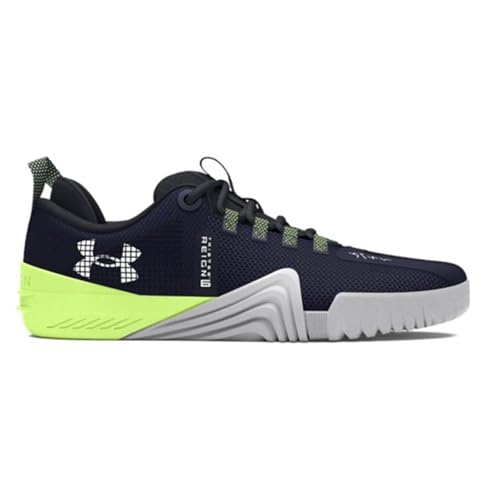 Under Armour Herren Tribase Reign 6 Sneaker, Midnight Navy/Morph Green/White, 41 EU von Under Armour