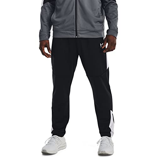 Under Armour Herren Tricot Fashion Trainingshose Hose, (001) Schwarz/Weiß, Klein von Under Armour