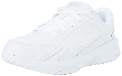 Under Armour Herren UA Edge LTHR Trainingschuhe, White/White/Halo Gray von Under Armour