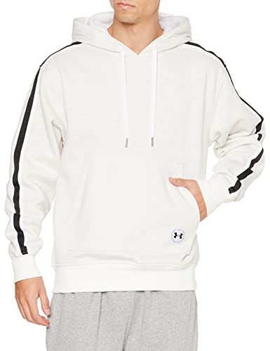 Under Armour-Herren UA Essential Fleece Heritage Hoodie, weiß - white (white), L von Under Armour