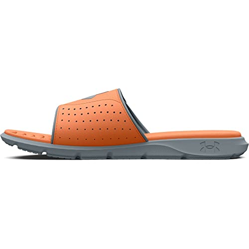 Under Armour Herren UA M Ignite 7 Sl Slides, 800 Orange Tropic Harbor Blue Metallic Harbor Blue, 44 EU von Under Armour