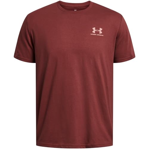 Under Armour Herren UA M Sportstyle LC SS T-Shirt, Cinna Red-White, L von Under Armour