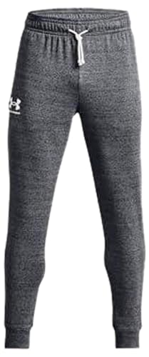 Under Armour Herren UA Rival Terry Jogger Trainingshose, Pitch Gray Full Heather / / Onyx White, M von Under Armour