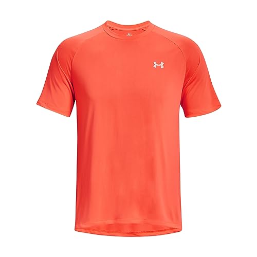 Under Armour Herren UA Tech Reflective SS T-Shirt, After Burn/Reflektierend, M-L von Under Armour