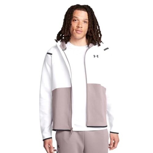 Under Armour Herren UA Unstoppable FLC FZ HD EU Sweatshirt, Grey melé, L von Under Armour