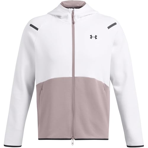 Under Armour Herren UA Unstoppable FLC FZ HD EU Sweatshirt, Grey melé, XL von Under Armour