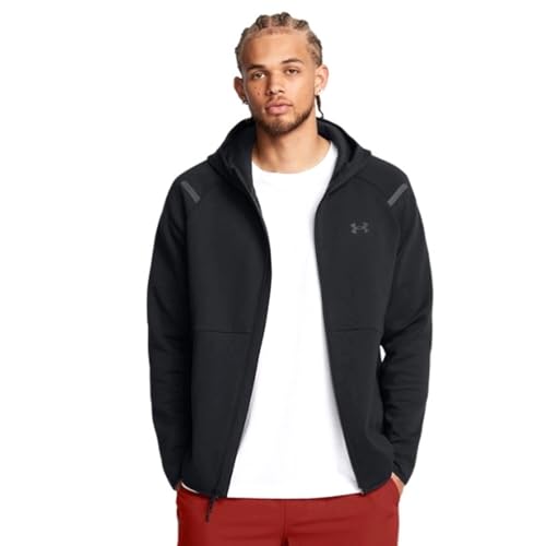 Under Armour Unstoppable Fleece Kapuzenjacke schwarz, M Herren von Under Armour