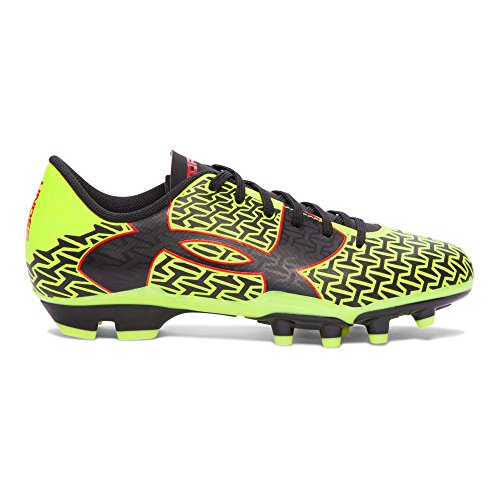 Under Armour Kinder Fussballschuhe ClutchFit Force 2.0 FG JR 1264205 High-Vis, Größe 5 UK, EU 38, Farbe Yellow/Rocket Red/Black von Under Armour