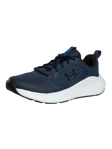 Under Armour Herren Charged Commit Training 4, atmungsaktive Herren Trainingsschuhe, stoßdämpfende Fitnessschuhe,Washed Navy / Distant Gray / Black,42.5 von Under Armour