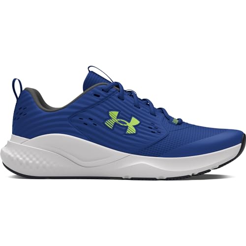 Under Armour Herren Ua Charged Commit 4 Trainingschuhe, Tech Blue Distant Gray Morph Green, 42.5 EU von Under Armour