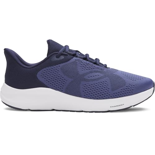 Under Armour Herren Charged Pursuit 4 Großes Logo, Jogging Schuhe mit Dämpfung, leichter & atmungsaktiver Herren Laufschuh, komfortable Sportschuhe für Männer,Midnight Navy / Midnight Navy / Black,41 von Under Armour