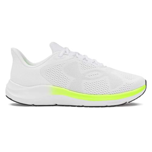 Under Armour Herren Ua Charged Pursuit 4 Bl Sneaker, Weiß, hohe Sichtbarkeit, Gelb, Halo-Grau Under Armour Herren Ua Charged Pursuit 4 Bl Sneaker, Weiß, hohe Sichtbarkeit, Gelb, Halo-Grau von Under Armour