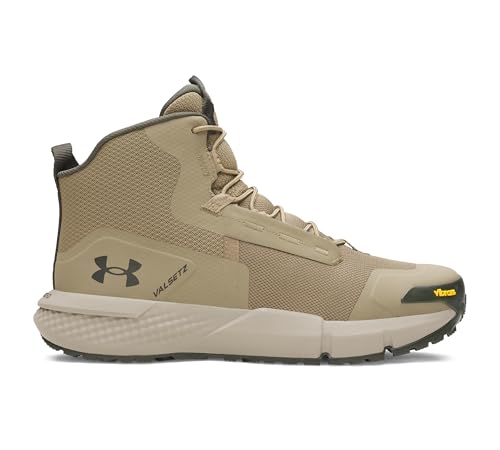 Under Armour Herren Charged Valsetz Mid, Tactical Boots zum Schnüren, atmungsaktive Herren Outdoor Stiefel, halb hohe Stiefel für Männer,Bayou / Timberwolf Taupe / Baroque Green,40.5 von Under Armour