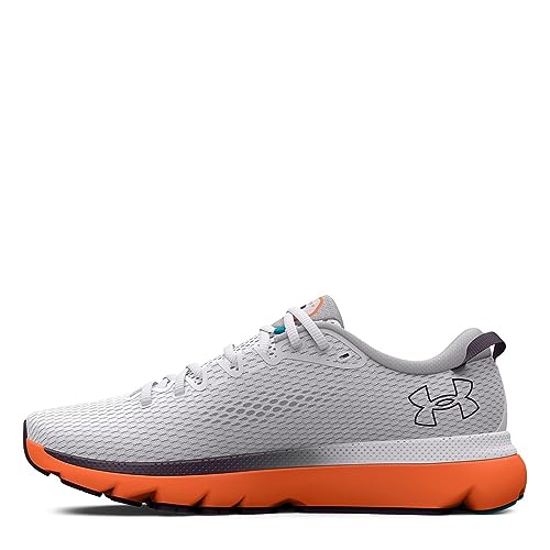 Under Armour Herren Ua HOVR Infinite 5 Technical Performance, (102) White/Orange Blast/Tux Purple, 47 EU von Under Armour