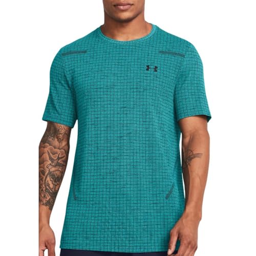 Under Armour Herren Vanish Grid SS T-Shirt, Circuit Teal-Black, M von Under Armour