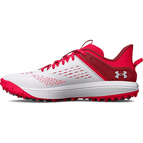 Under Armour Herren Yard Low Turf Baseballschuh, (601) Rot/Wei /Wei , 43 EU von Under Armour