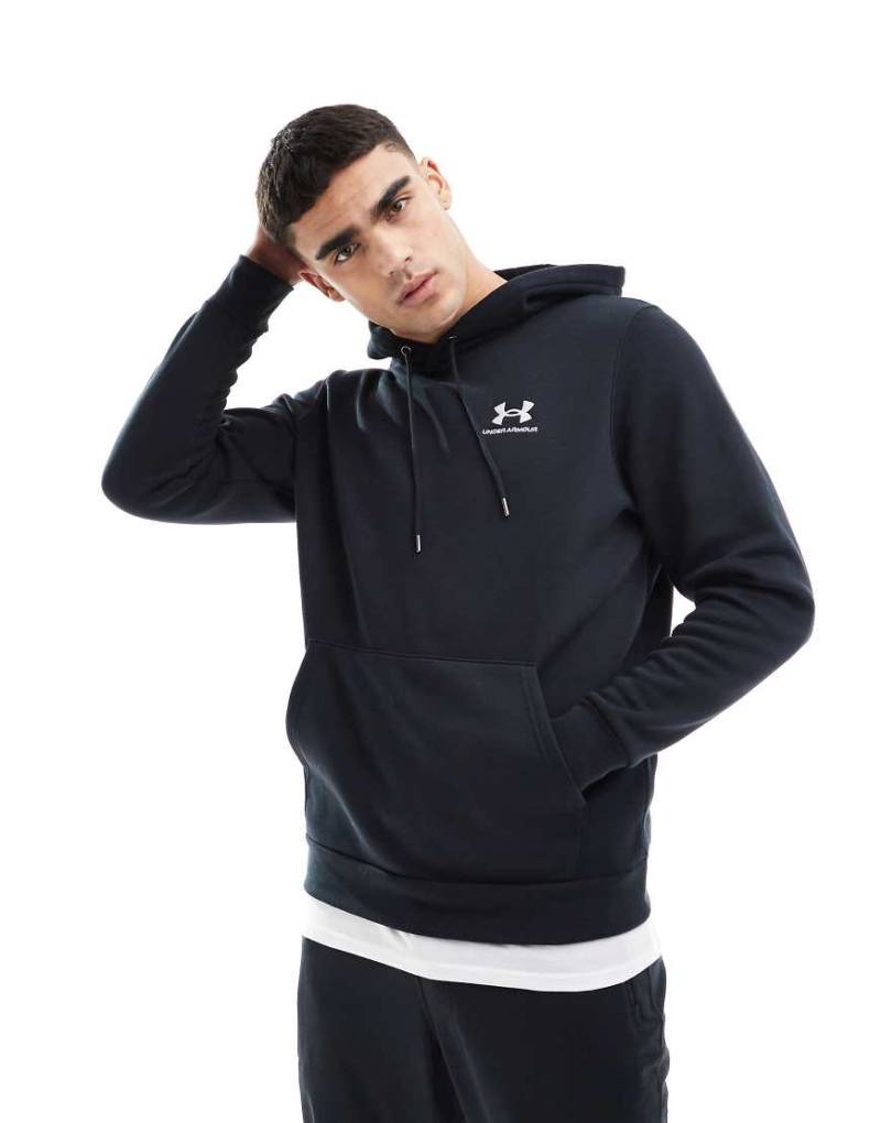 Under Armour - Icon - Fleece-Kapuzenpullover in Schwarz von Under Armour