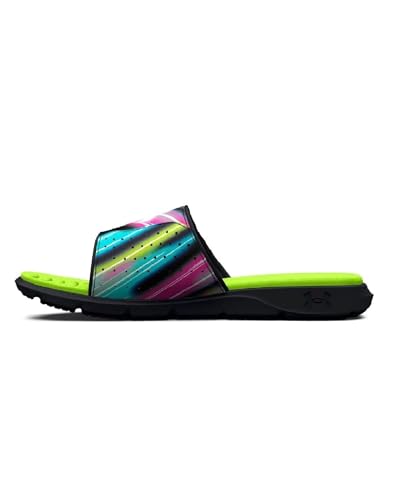 Under Armour Ignite 7 Graphic Slide Sandale f r Herren, (002) Black/Lime Surge/White, 48.5 EU von Under Armour