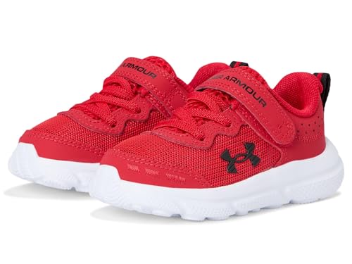 Under Armour Infant Assert 10 Alternate Closure Sneaker für Kinder, (602) Rot/Atlantis-Blau/Schwarz, 16.0 cm von Under Armour