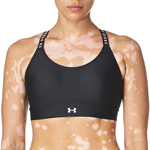 Under Armour Infinity Covered Mid Sport-BH Damen schwarz/weiß, M von Under Armour