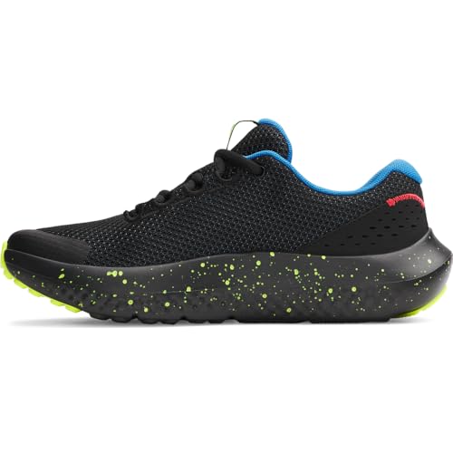 Under Armour Ua BGS Surge 4 Sneaker, Schwarz, hohe Sichtbarkeit, Gelb, Weiß, 38.5 EU von Under Armour
