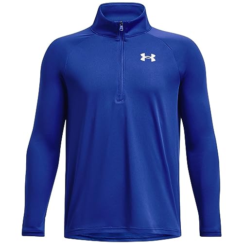 Under Armour Jungen Tech 2.0 1/2 Zip Langarmshirt, Team Royal, 13 Jahre von Under Armour