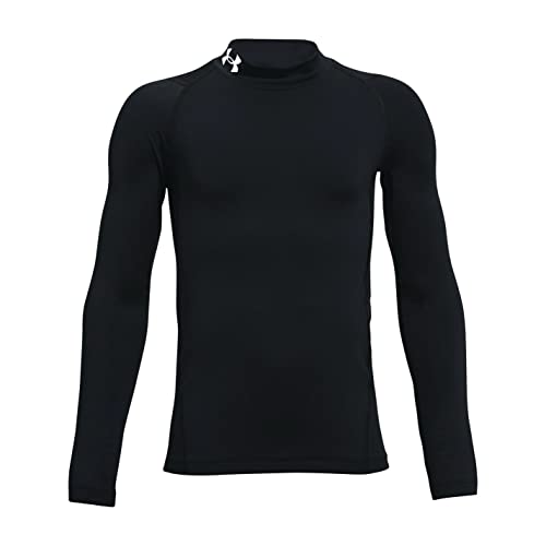 Under Armour Jungen UA CG Armour Mock LS, warmes Thermo-Langarm-Base-Layer-Sportshirt im Polokragen-Stil, dehnbares Funktionsshirt mit Anti-Geruchs-Technologie von Under Armour