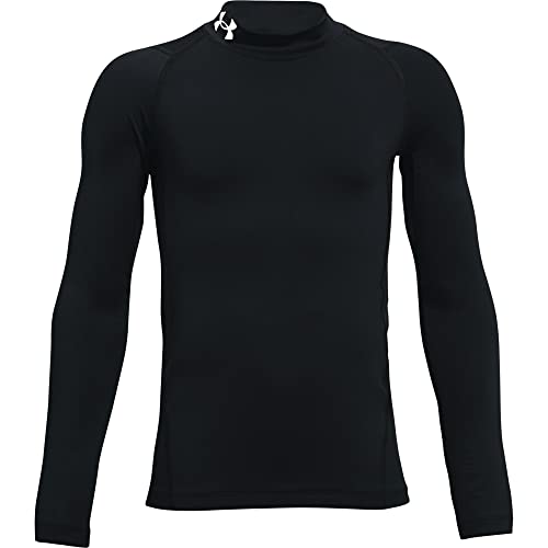 Under Armour Jungen UA CG Armour Mock LS, warmes Thermo-Langarm-Base-Layer-Sportshirt im Polokragen-Stil, dehnbares Funktionsshirt mit Anti-Geruchs-Technologie von Under Armour