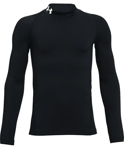 Under Armour Jungen UA CG Armour Mock LS, warmes Thermo-Langarm-Base-Layer-Sportshirt im Polokragen-Stil, dehnbares Funktionsshirt mit Anti-Geruchs-Technologie von Under Armour