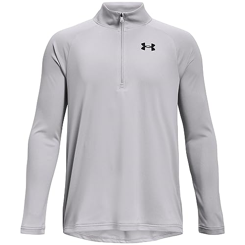 Under Armour Jungen UA Tech 2.0 1/2 Zip, leichtes, langärmeliges Sportshirt mit halbem Reißverschluss, schweißableitendes und schnell trocknendes Funktionsshirt von Under Armour