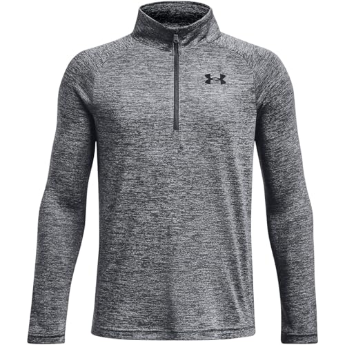 Under Armour Jungen UA Tech 2.0 1/2 Zip T-Shirt Sweatshirt, Pitch Gray/Black, S von Under Armour