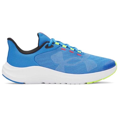 Under Armour Jungen Ua BGS Pursuit 4 Bl Sneaker, Blue Atlantis High Vis Gelb Weiß von Under Armour