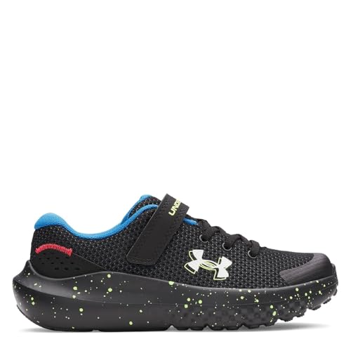 Under Armour Jungen Ua BPS Surge 4 Ac Sneaker, Schwarz, hohe Sichtbarkeit, Gelb, Weiß Under Armour Jungen Ua BPS Surge 4 Ac Sneaker, Schwarz, hohe Sichtbarkeit, Gelb, Weiß von Under Armour