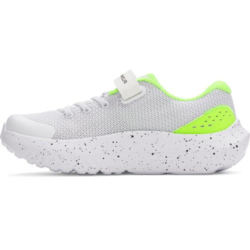 Under Armour Jungen Ua BPS Surge 4 Ac Sneaker, White Hyper Green Black Under Armour Jungen Ua BPS Surge 4 Ac Sneaker, White Hyper Green Black von Under Armour