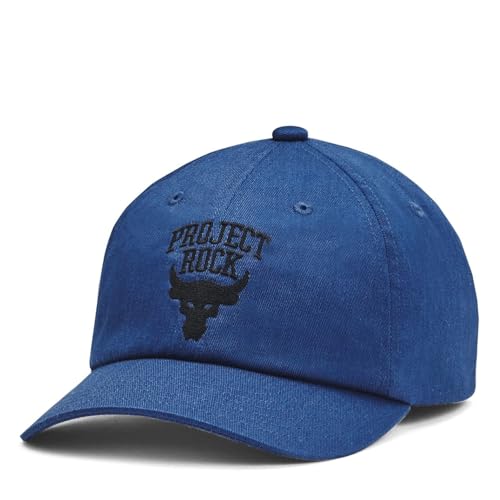 Under Armour Kids' Project Rock Adjustable Cap Blue, Blau, Groß von Under Armour