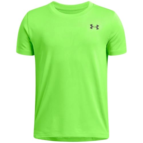 Under Armour Kids Tech Vent Short Sleeve, Cybergrün, 9-10 Years von Under Armour