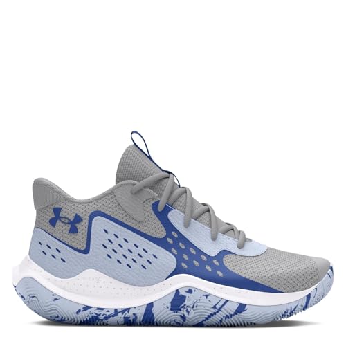 Under Armour Kinder Grade School Jet '23 Basketballschuh, (104) Mod Gray/Nimbus Blue/Tech Blue, 5.5 Big Kid von Under Armour
