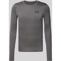 Under Armour Longsleeve mit Label-Print in Hellgrau, Größe XXL von Under Armour