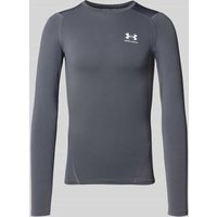 Under Armour Longsleeve mit Rundhalsausschnitt und Logo in Graphit, Größe XXL von Under Armour