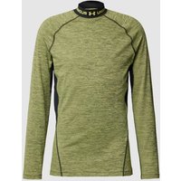 Under Armour Longsleeve mit Stehkragen in Neon Gelb, Größe M von Under Armour