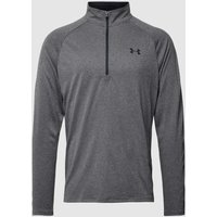 Under Armour Longsleeve mit Troyer-Kragen Modell 'Tech 2.0' in Anthrazit, Größe L von Under Armour