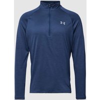 Under Armour Longsleeve mit Troyer-Kragen Modell 'Tech 2.0' in Dunkelblau Melange, Größe S von Under Armour